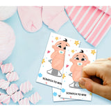Baby Shower Scratch Off Game Cards, Cute Lottery Tickets, Door Prizes For Boy Girl, Neutral Gender Reveal Party Games Ideas, Baby Shower Activities & Decorations (40 Pack)-01