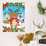 Pin The Nose On The Reindeer Christmas Party Games, Christmas Activities Include Large Poster With Blindfold 36Pcs Nose Stickers For Xmas Holiday Favors Birthday Party Supplies