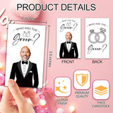 Who Has The Groom Bridal Shower Games, 41Pcs Simple Diamond Ring Scratch Off Cards, 3.5"X 2.1" Bachelorette Party Favor Decor, Engagement Party Ideas Activities-A09