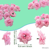 120Pcs Artificial Silk Roses Head Fake Rose Flower Head Diy Roses Heads For Valentine'S Day Wedding Centerpieces Mother'S Day Christmas Flower Wall Diy Crafts Bouquet Home Floral Decoration -Pink