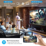 1080P Projector with WiFi, Two-Way Bluetooth, 300" 4K Display, Home Theater