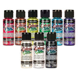 DecoArt Galaxy Glitter Rainbow Acrylic Paint Set – 9 Bottles (2 fl oz) – Bright Multicolor Glitter Paints for Crafting, Art Projects & Creative DIY Crafts