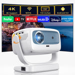 Smart 1080P Projector, 4K Support, WiFi Bluetooth, Android, Portable Use