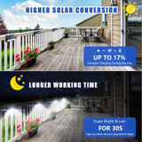 4 Pack 100 LED Solar Motion Sensor Lights 2000LM Waterproof Wireless Security Wall Lights
