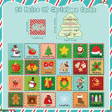 48 Pcs Christmas Memory Matching Games Holiday Matching Cards Xmas Memory Game Concentration Cards For Winter Educational Gifts Favors Family School Supplies