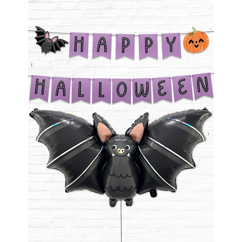 Bat Balloons - 42 Inch Halloween Bat Decorations - Bat Wall Decor - Ha