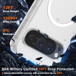 Pixel 9 Pro XL Rugged Armor Case, MagSafe, Shockproof, Slim, Matte Transparent