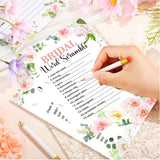 220 Pcs Floral Bridal Shower Game Set For 40 Guests Wedding Games Cards And Pencils Floral Bridal Supplies 5 Activity Accessories Gifts For Bride Groom Bachelorette Wedding Party Favors