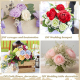 Set Of 50 Diy Sola Wood Flowers Assortment Small Craft Wooden Flowers Fake Flower Bulk For Wedding Home Decorations Diy Bouquet 1.38-1.77 Inch(Classic,Cream White)