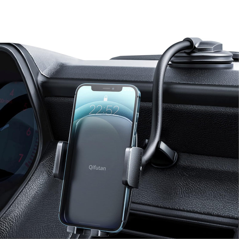 Long Arm Car Phone Holder with Anti-Shake Stabilizer for Dashboard/Windshield