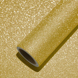 Gold Glitter Vinyl Self Adhesive Contact Paper Sparkly Wallpaper Stick And Peel Glittery Golden Wall Paper Cover Decorative For Bedroom Kitchen Cabinet Dresser Drawer Liner Diy 15.7''X354''