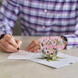 Happy Mother'S Day Pop-Up Card For Her - 3D Greeting Cards For Mom, Wife, Women - Hydrangeas - 5" X 7" Floral Card - Blank Notecard & Envelope Included