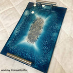 Silicone Large Deep Flat Tray Mold With Handles, Rectangle Mold For Resin Casting