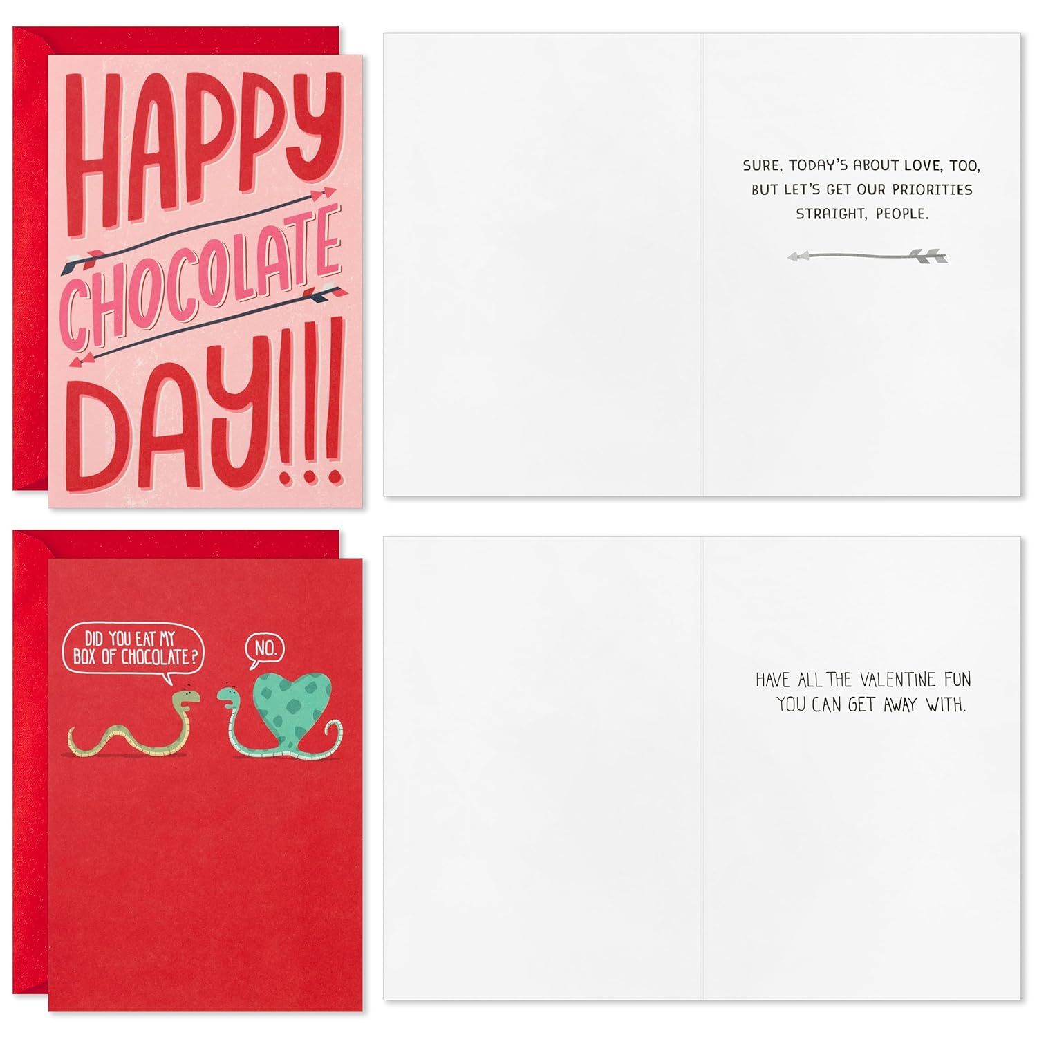 Hallmark Shoebox Funny Valentine's Day Card Assortment (16 Cards with Envelopes)