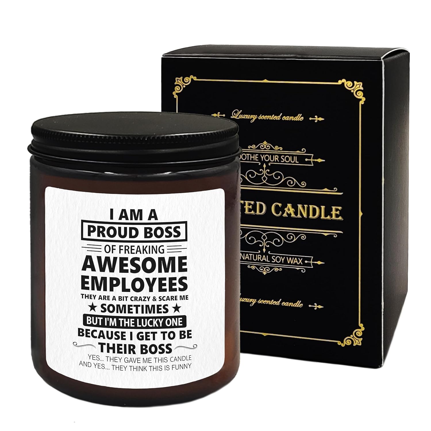 Boss Gifts: Scented Candle Gifts For Boss - Funny Lavender Scented Candles For Women