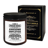 Boss Gifts: Scented Candle Gifts For Boss - Funny Lavender Scented Candles For Women