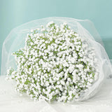 Babys Breath Artificial Flowers, 10 Pcs White Baby Breath Flowers Artificial Bulk, Fake Babys Breath Gypsophila Real Touch Faux Babys Breath For Wedding Floral Arrangement Home Decor