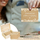 52 Pcs Wedding Rustic Leaf Advice Cards Box Set Baby Shower Party Decor Included 1 Wood Box 1 Showing Card And 50 Wishes Cards Game Ideas Themed Birthday Bridal Shower