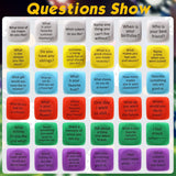 24 Pcs Conversation Cubes Learning Reading Comprehension Cubes Social Emotional Learning Activity Dice Game Speech Therapy Toys For Kids Teacher Classroom School Counselor