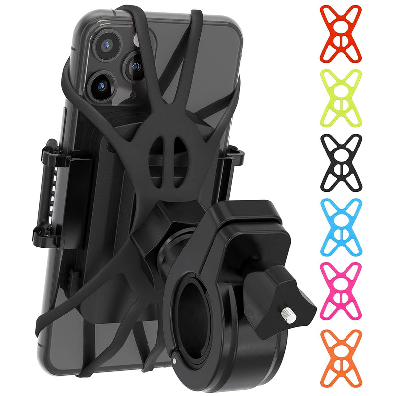 Premium Bike Phone Mount, Universal Holder for 4"-7" Phones, Tool-Free