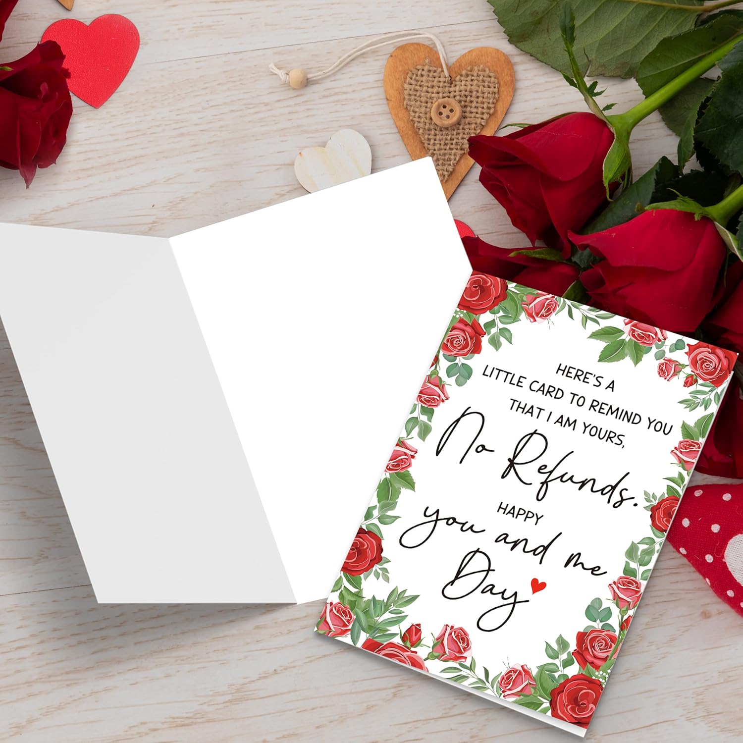 Funny Anniversary Card For Him Her, Humorous Valentines Day Cards For Husband Wife Boyfriend Girlfriend, I Am Yours No Refunds Card