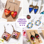 Jewelry Making Kit - 153Pcs Highly Clear Resin With Upgraded Uv Lamp, Resin Accessories For Keychains, Jewelry