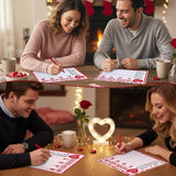 36 Pcs Valentines Party Games Card Valentine Letter Word Game Fun Interactive Word Building Games For Valentine'S Day Party Gift Favors Fun Engaging Educational Activity