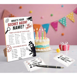 Secret Agent Birthday Party Decoration, Secret Agent Party Game, What'S Your Secret Agent Name, Perfect For Secret Agent Birthday Party Activities, 30Pcs Sticker Name Cards For Birthday Party Supply