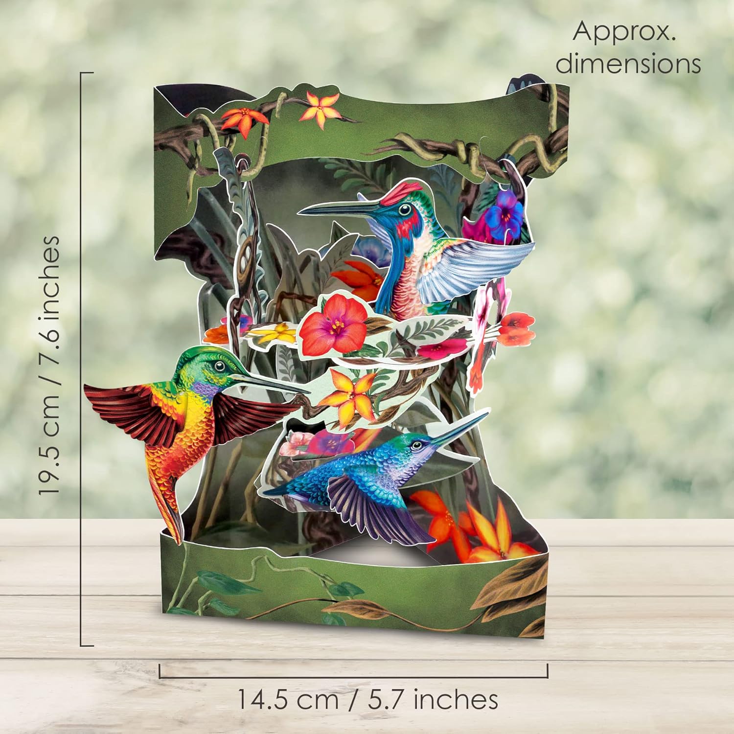 Santoro 3D Pop Up Greetings Card, Birthday Card - For Him, For Her, For Birthday, For Mother'S Day For Anniversary - Hummingbirds