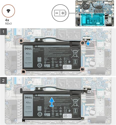 DELL YRDD6 11 4V 42Wh 3 Cell Laptop Battery Replacement for Inspiron Vostro Latitude
