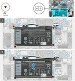 DELL YRDD6 11 4V 42Wh 3 Cell Laptop Battery Replacement for Inspiron Vostro Latitude
