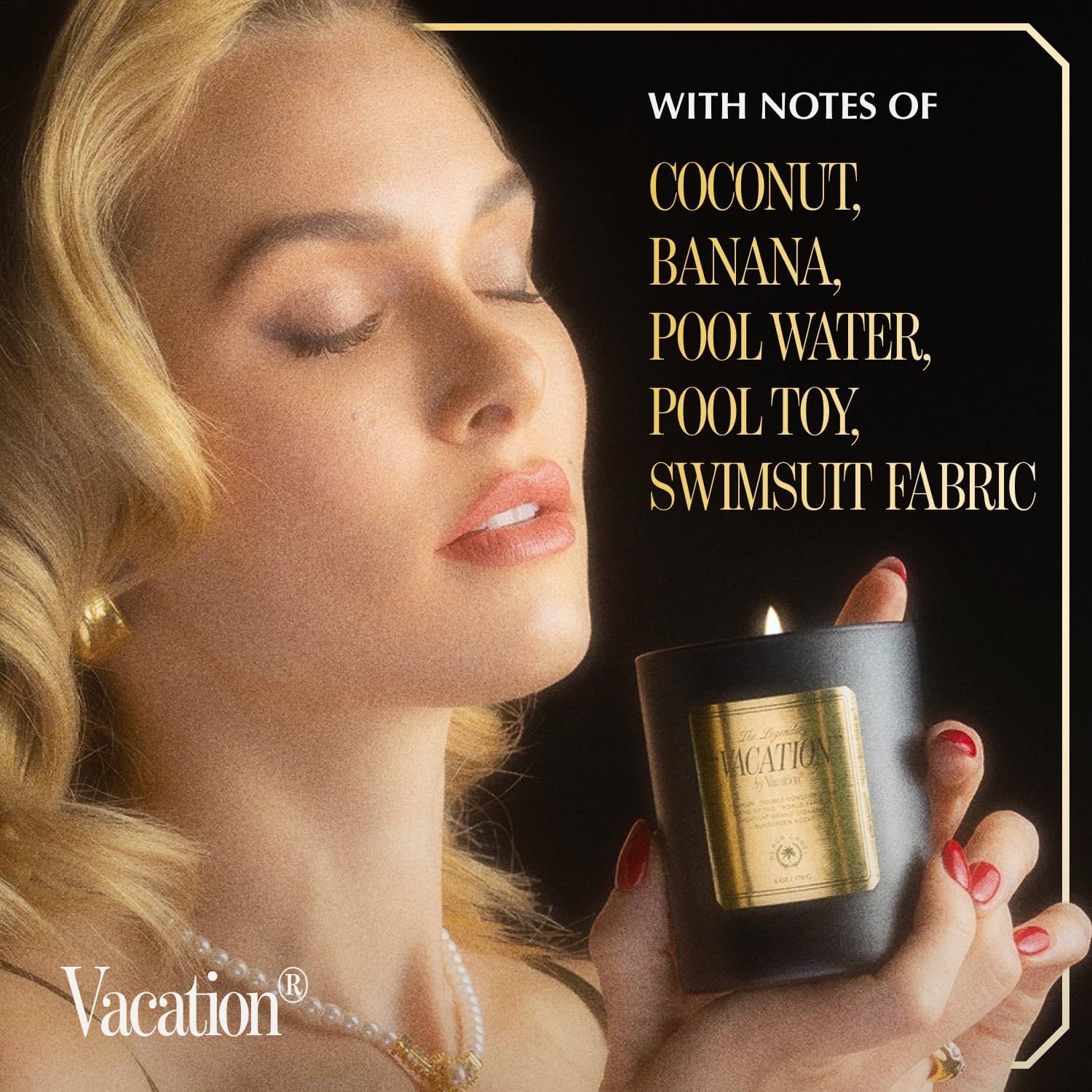 Perfume Scented Candle By Sunscreen – Coconut Vanilla, Premium Soy Wax, 50-Hour Burn, Luxury Home Fragrance Gift, Enhanced Design & Formula, 6 Oz