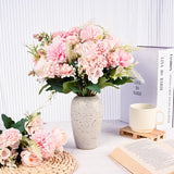 12 Bundles Peonies Artificial Flowers Silk Flowers Fake Peony Bouquet Faux Peonies Flowers Bulk For Wedding Decor Centerpiece Table Decorations (Pink)