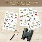 Insect Scavenger Hunt Cards Set Of 30 Pcs, Nature Treasure Hunt For Family Friends, Outdoor Holiday Party Find And Seek Camping Activity -03