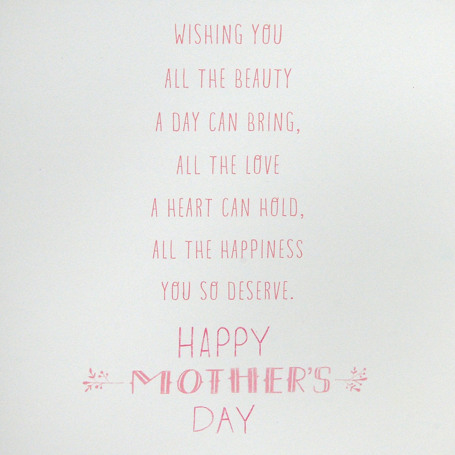 Hallmark Mother's Day Card from All (Beauty, Love, and Happiness)