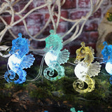 Seahorse String Lights Decorative Ocean Fairy Lights Plug In Or Battery Operated String Lights Beach Decoration For Bedr