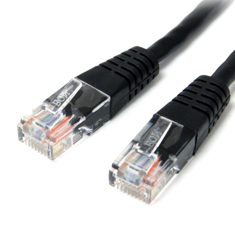 50 Ft Cat5E Black Molded Rj45 Utp Cat 5E Patch Cable - 50Ft Patch Cord (M45Pat