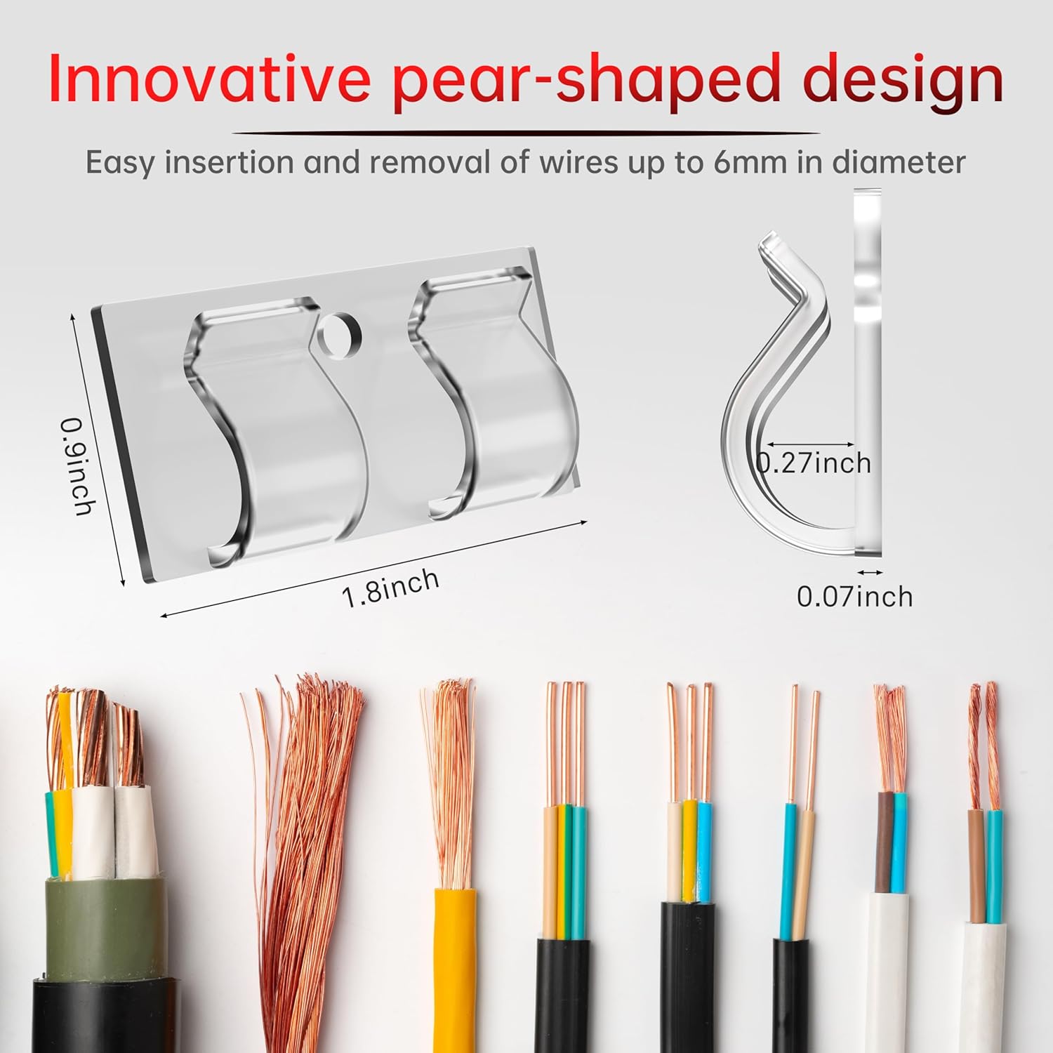 Outdoor Light Clips,26Pcs Clear Hooks With Spare Nail Holes And 30 Weather Resistant Adhesive Strips,Damage Free Hangers For Christmas Decorations,Wall Clips For Outdoor Lights Cable Management