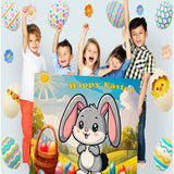 Easter Party Game, Pin The Tail On The Bunny, Sticker Tails For Bunny Game, Holiday Activity, Blindfold Included, Fun Easter Game, All Ages Game For Easter, 24 Sticker Tails