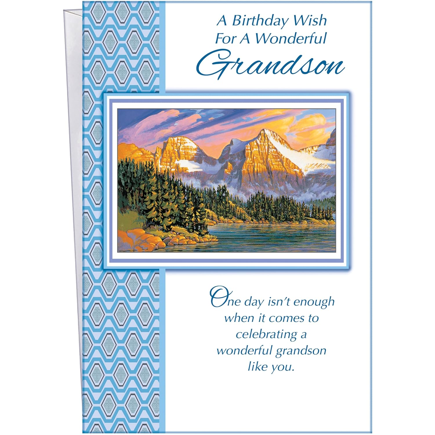 - Birthday Card For Grandson - Made In Usa - Perfect Size: Opens To A Generous 10? × 7.75?- Amazing! - 95742