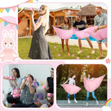 4Sets Baby Shower Games Bridal Shower Games Funny Activities Balls Included Funniest Baby Game Ever For Boy Or Girl How Many Plushies Can You Catch In Your Diaper (Pink)