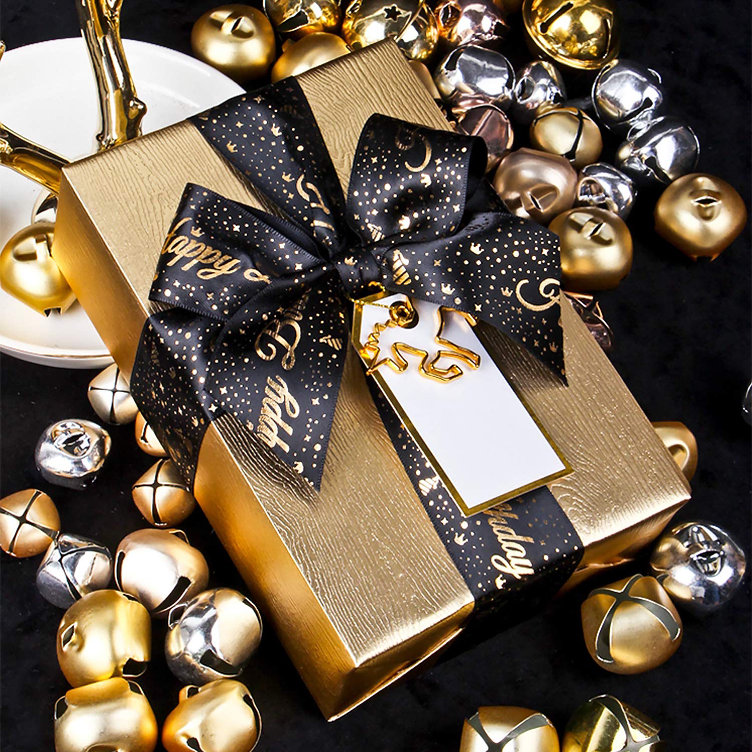 30 Inch Gold Wrapping Paper Roll - Jumbo Roll Basic Texture Matte Gold For Birthday, Holiday, Wedding, Baby Shower Wrap - 30 Inch X 16.5 Feet