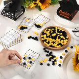 30 Sets Tic Tac Toe Board Inspirational Cards With Mini Star Bulk Gifts For Activities Party Favors(You'Re Tic Tac Tally Awesome,Black And Yellow)