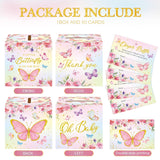 51 Pieces Butterfly Diaper Raffle Tickets With Diaper Baby Shower Raffle Card Box For Baby Shower Decor Gender Reveal Table Centerpiece Game Activity A Little Butterfly Is On The Way