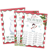 Roll A Snowman Game, Christmas Party Games And Decorations, Christmas Games For Adults And Large Groups-25 Players, Holiday Classroom Game, Winter Holiday Xmas Activities Family Party Game, 01
