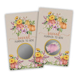 3.5" X 2.1" Pumpkin Themed Scratch Cards - 40 Halloween Pumpkin Decorations And Fall Harvest Game Cards - Rustic Wedding Parties, Halloween Parties, Fall Bridal Showers And Raffles - A05