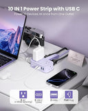 10-in-1 Cruise Approved Travel Power Strip 20W USB-C Portable Charging Station