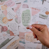 Inspirational Prayer Cards, 60 Unique Bible Verse Assorted Mini Scripture Encouragement Motivational Christian Gifts (Watercolor)