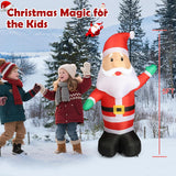 5Ft Christmas Inflatable Hello Santa Claus, Christmas Blow Up Yard Outdoor Decor With Build In Leds, Xmas Inflatables Fo