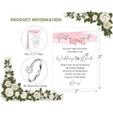 Pink Swash Don'T Say Bride Or Wedding Game, Put A Ring On It Bridal Shower Game With 50 Fake Rings, Modern Bridal Shower Decorations, Wedding Shower Or Bachelorette Party Supplies - 09